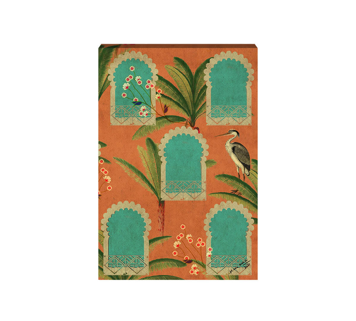 Heron's Palace Canvas Wall Art