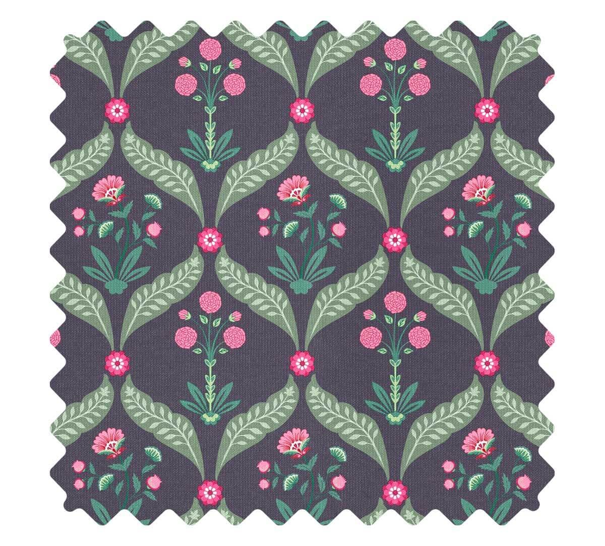 Iron Blooming Dahlia Fabric