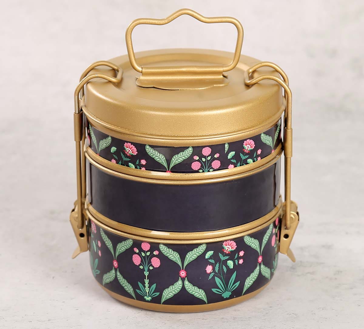 Iron Blooming Dahlia Lunch Box