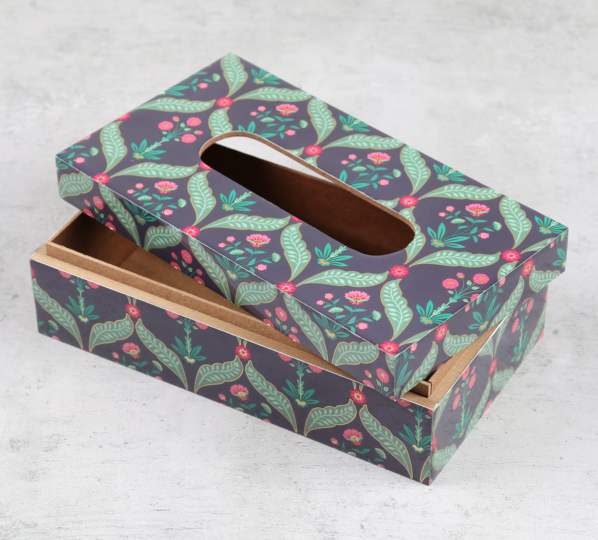 Iron Blooming Dahlia Tissue Box Holder