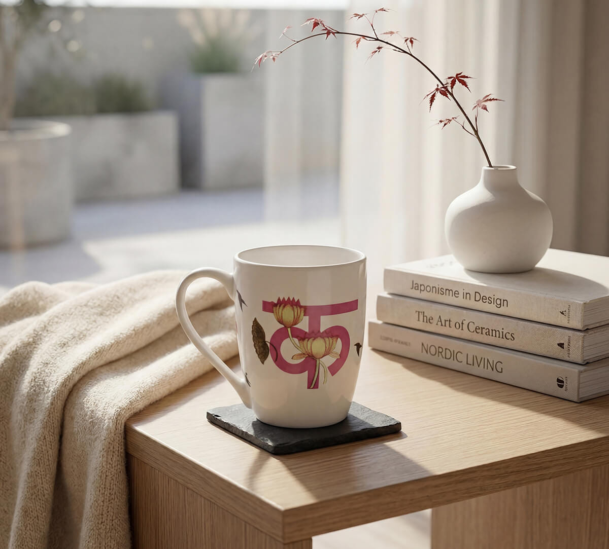 King Lotus Porcelain Coffee Mug