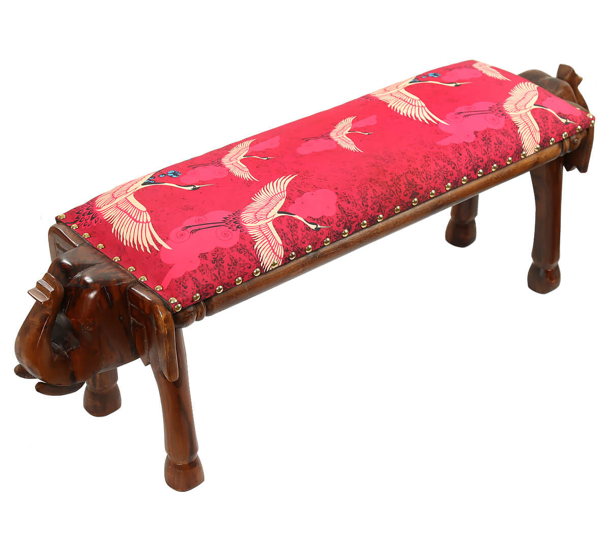Legend of the Cranes Animal Wooden Bench