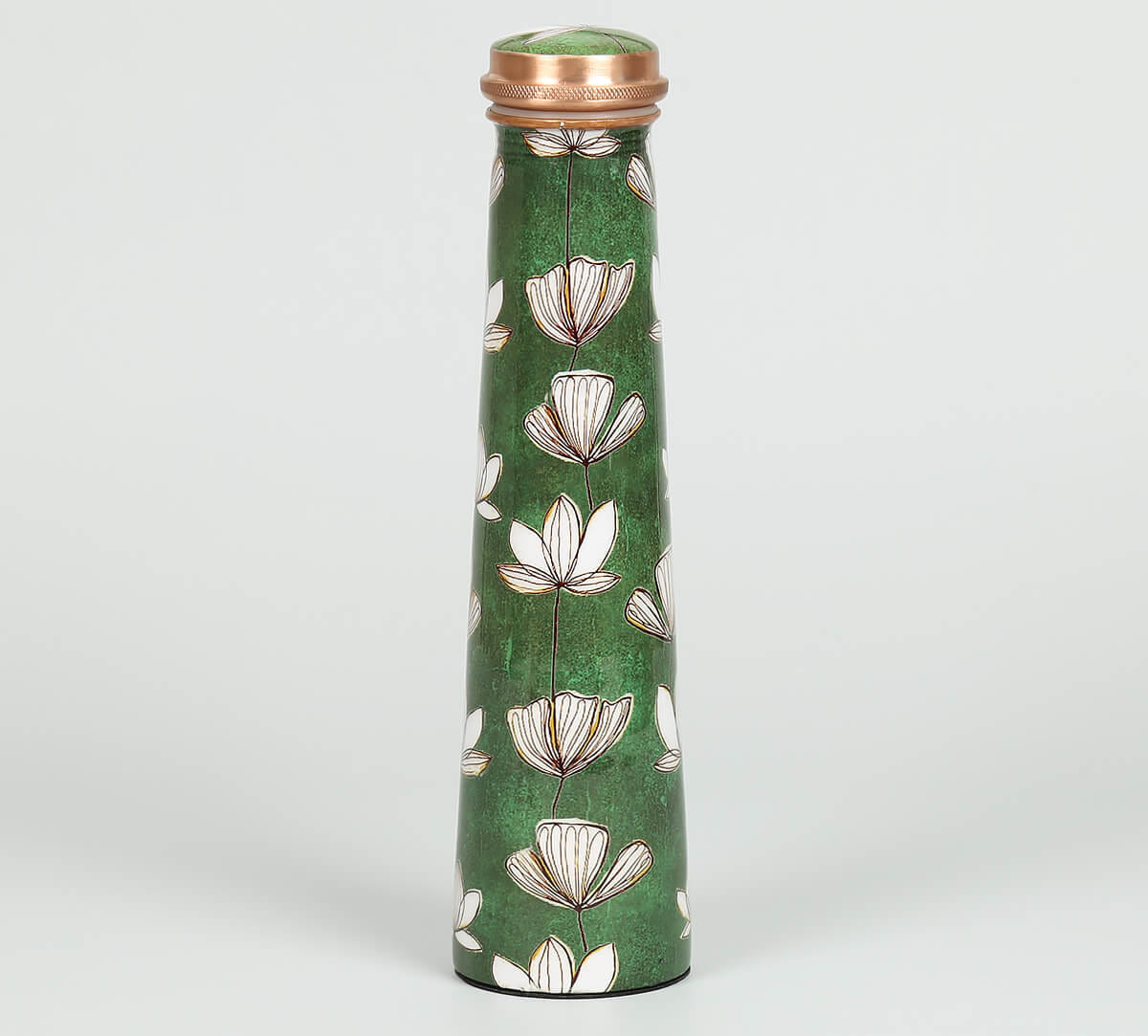 Lotus Pond Tapered Copper Bottle