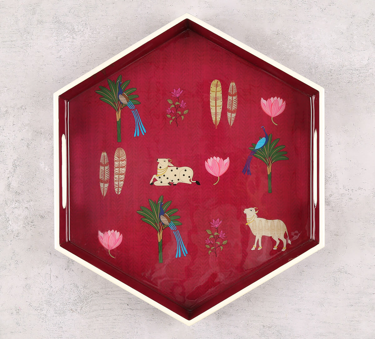 Magenta Biome Mystique Hexagon Tray