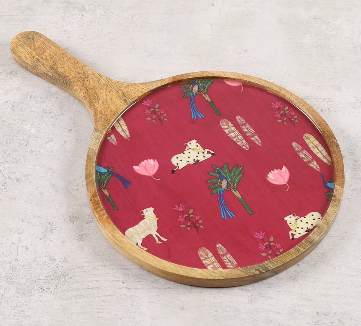 Magenta Biome Mystique Round Serving Platter