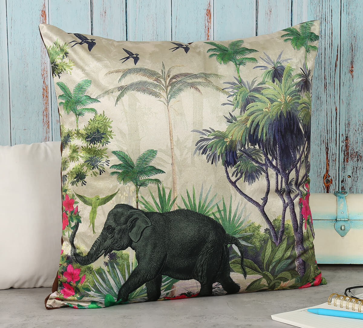 Manoeuvres in the Nature Blended Velvet Cushion Cover