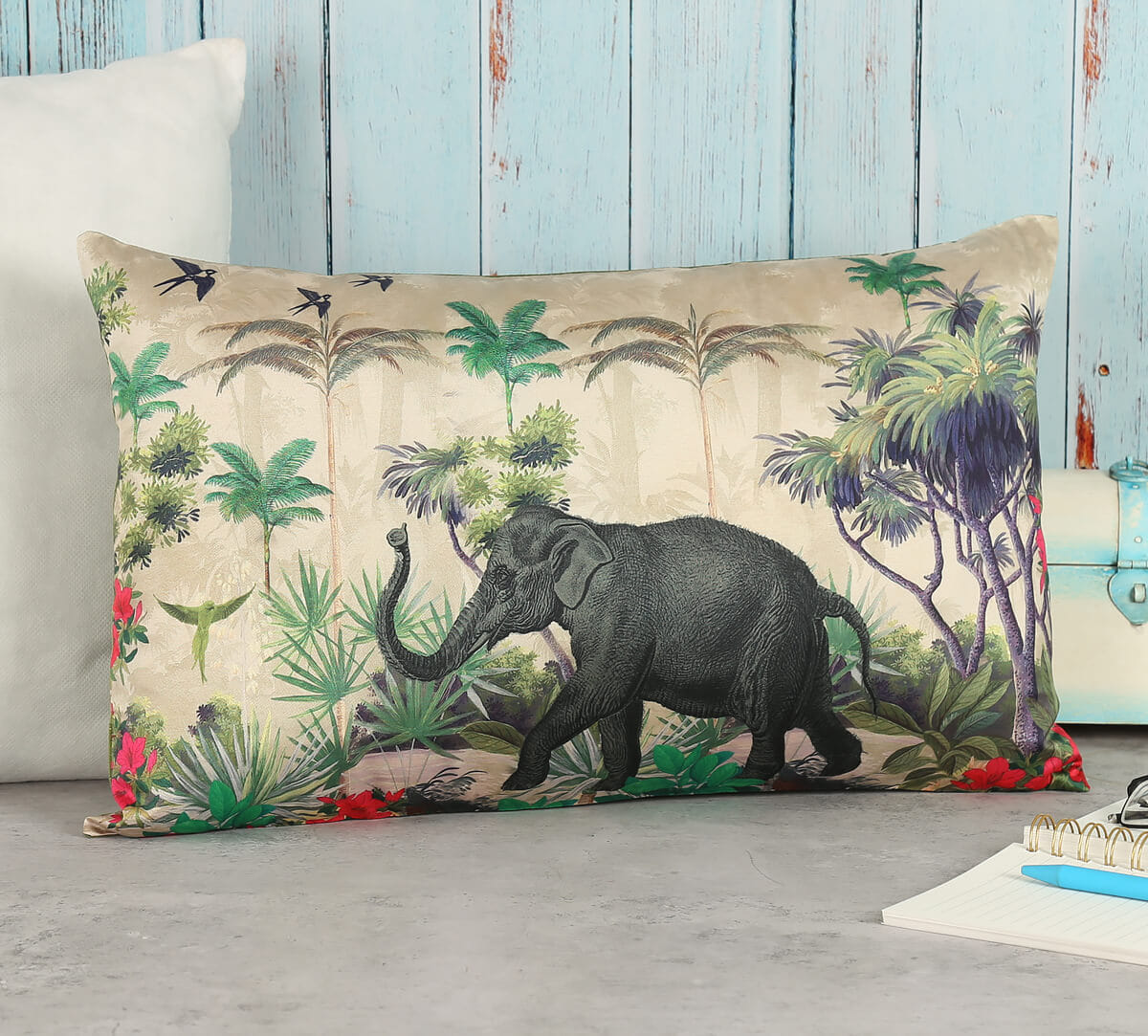 Manoeuvres in the Nature 12" x 20" Blended Taf Silk Cushion Cover