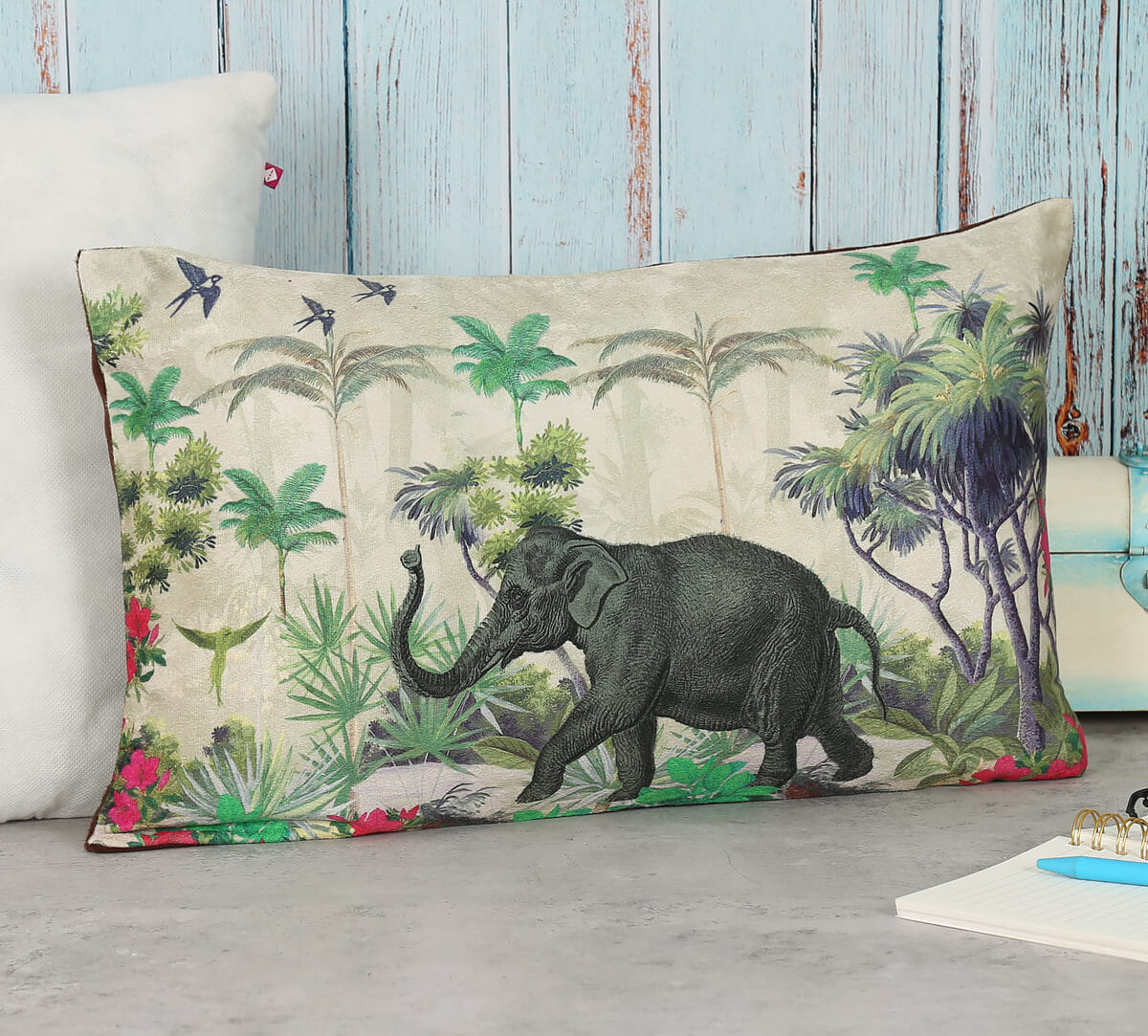Manoeuvres in the Nature 12" x 20" Blended Velvet Cushion Cover