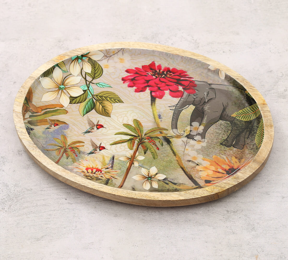 March of the Blossoms Oval Platter
