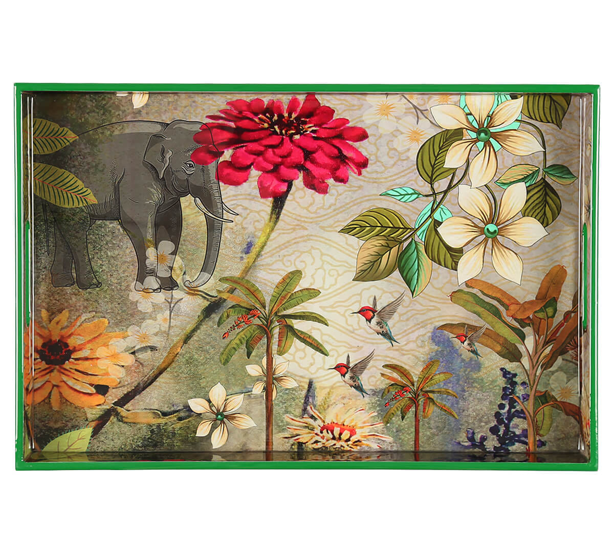 March of the Blossoms Rectangle Serving Tray