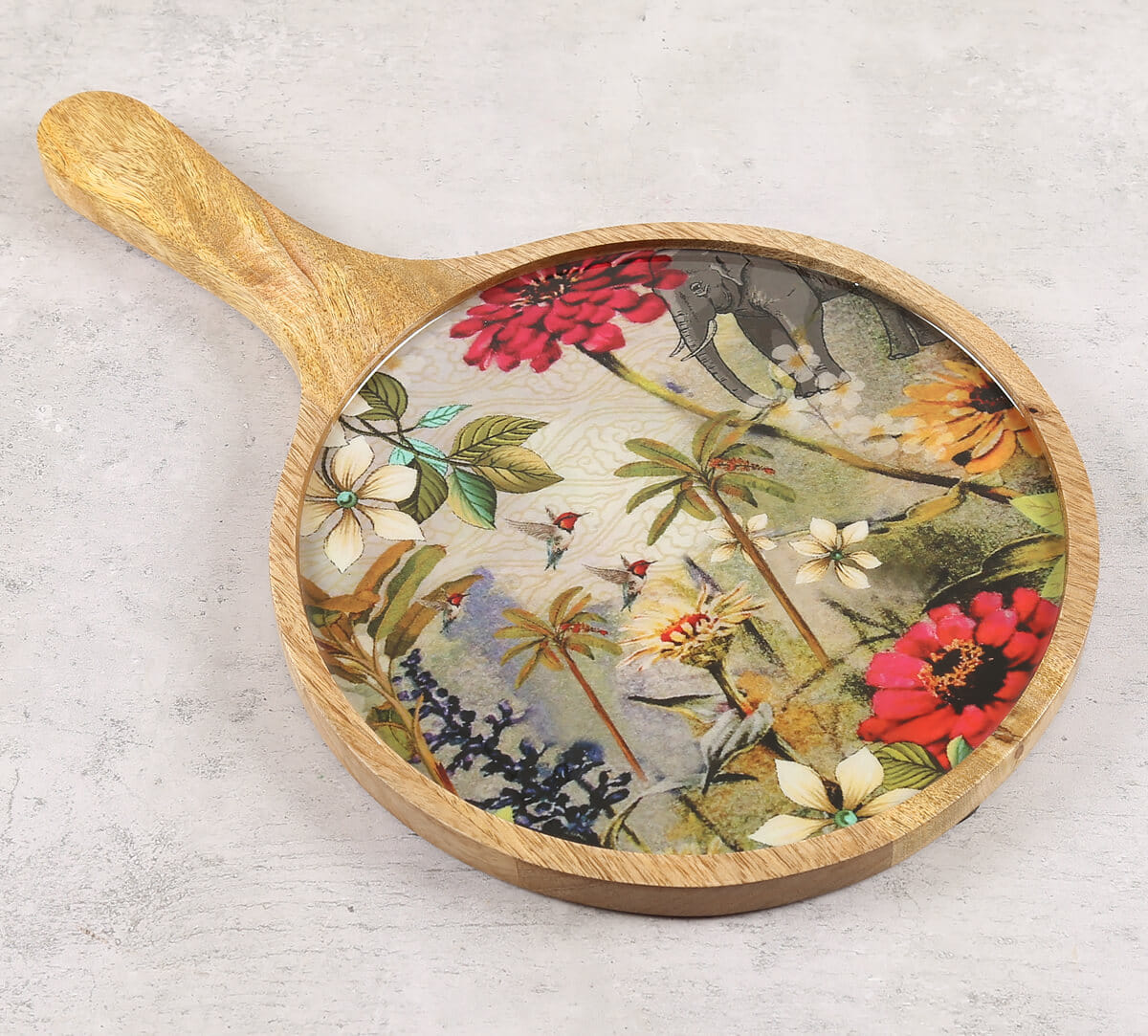 March of the Blossoms Round Serving Platter