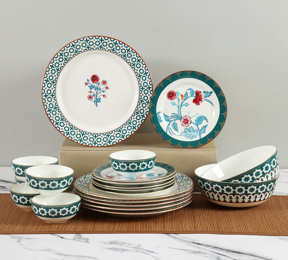 Marine Opulence Dinner Set - 20 Pieces