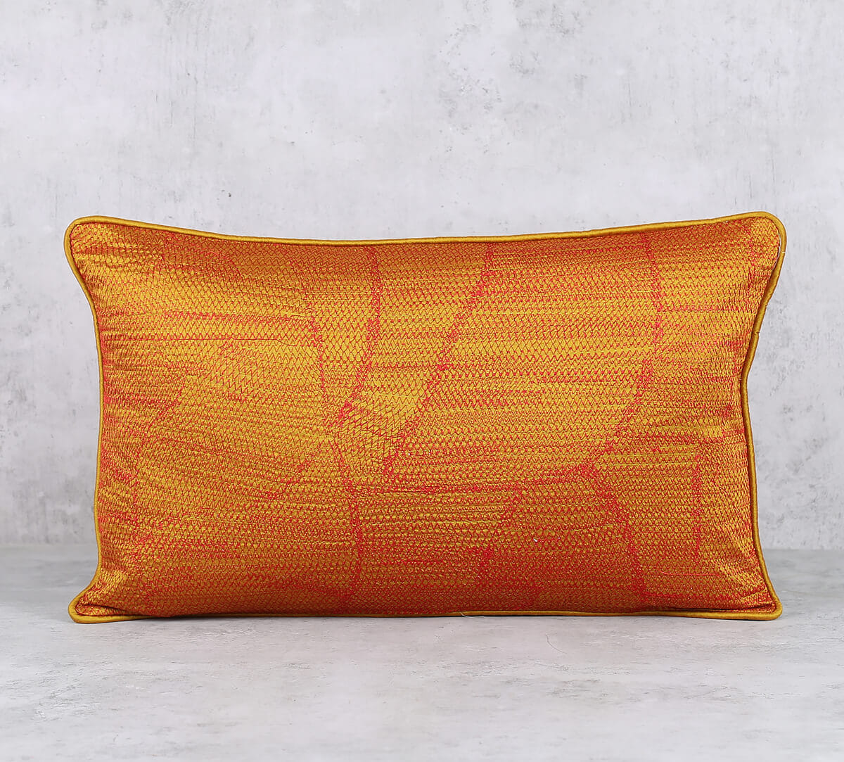 Mercury Celeste Textured Embroidered Cushion Cover