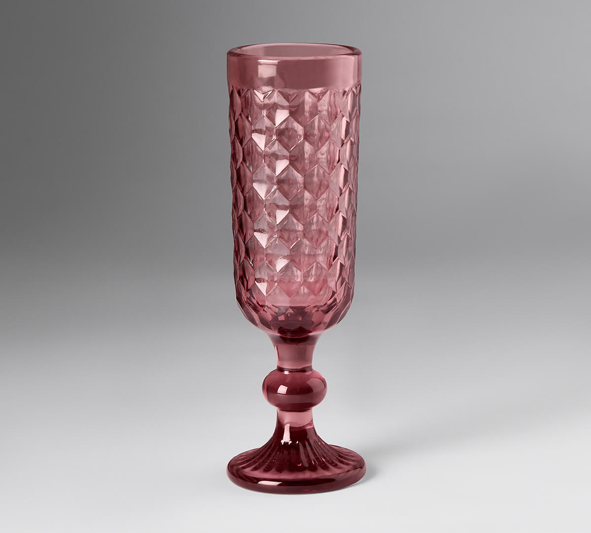 Merlot Embossed Champagne Glasses Set of 2