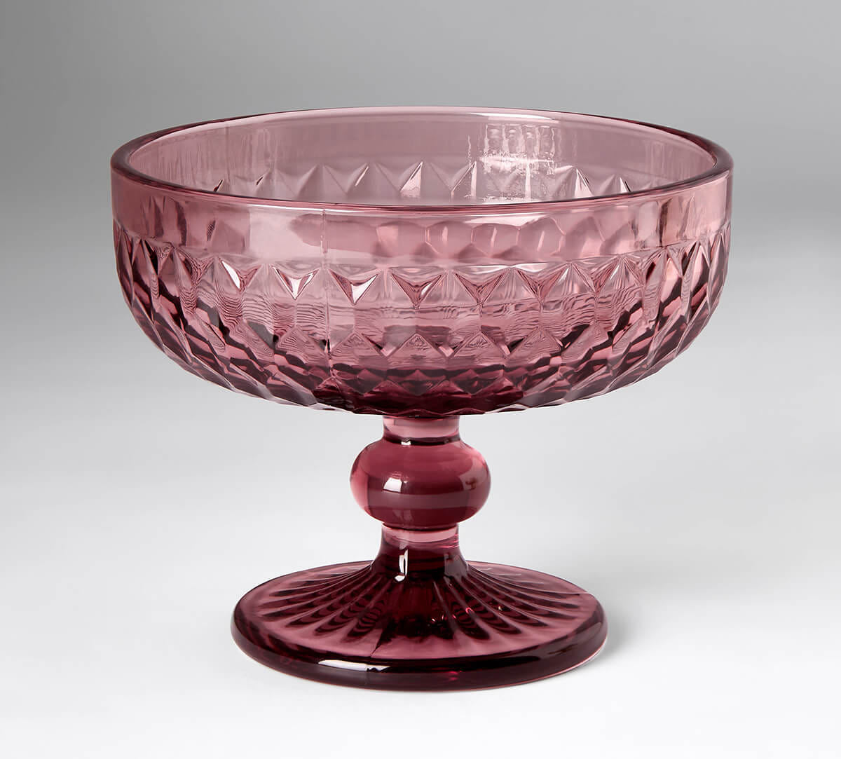 Merlot Embossed Dessert Glasses Set of 2