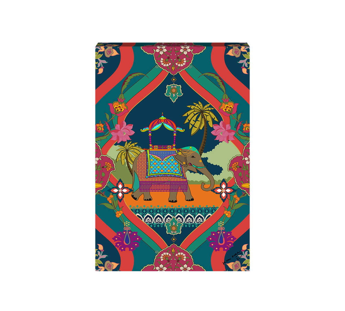 Merriment in Palms Canvas Wall Art