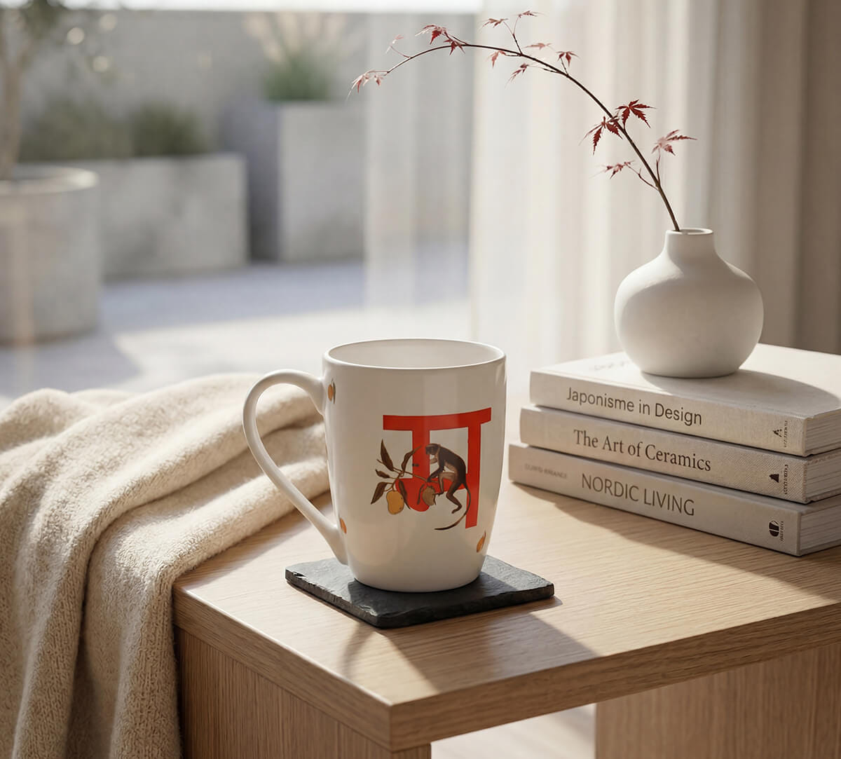 Monkey Moors Porcelain Coffee Mug