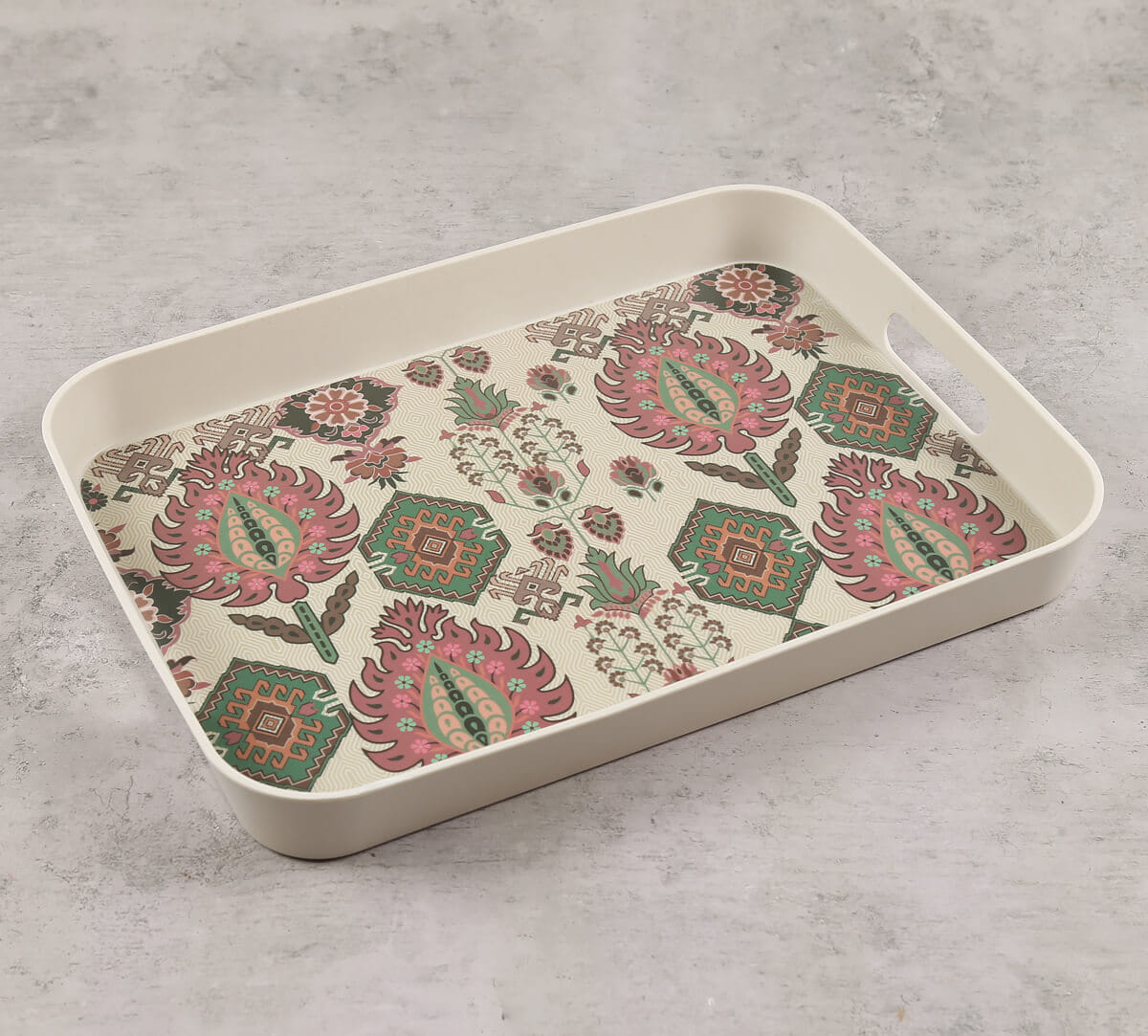 Mystifying Dazzle Rectangle Bamboo Tray