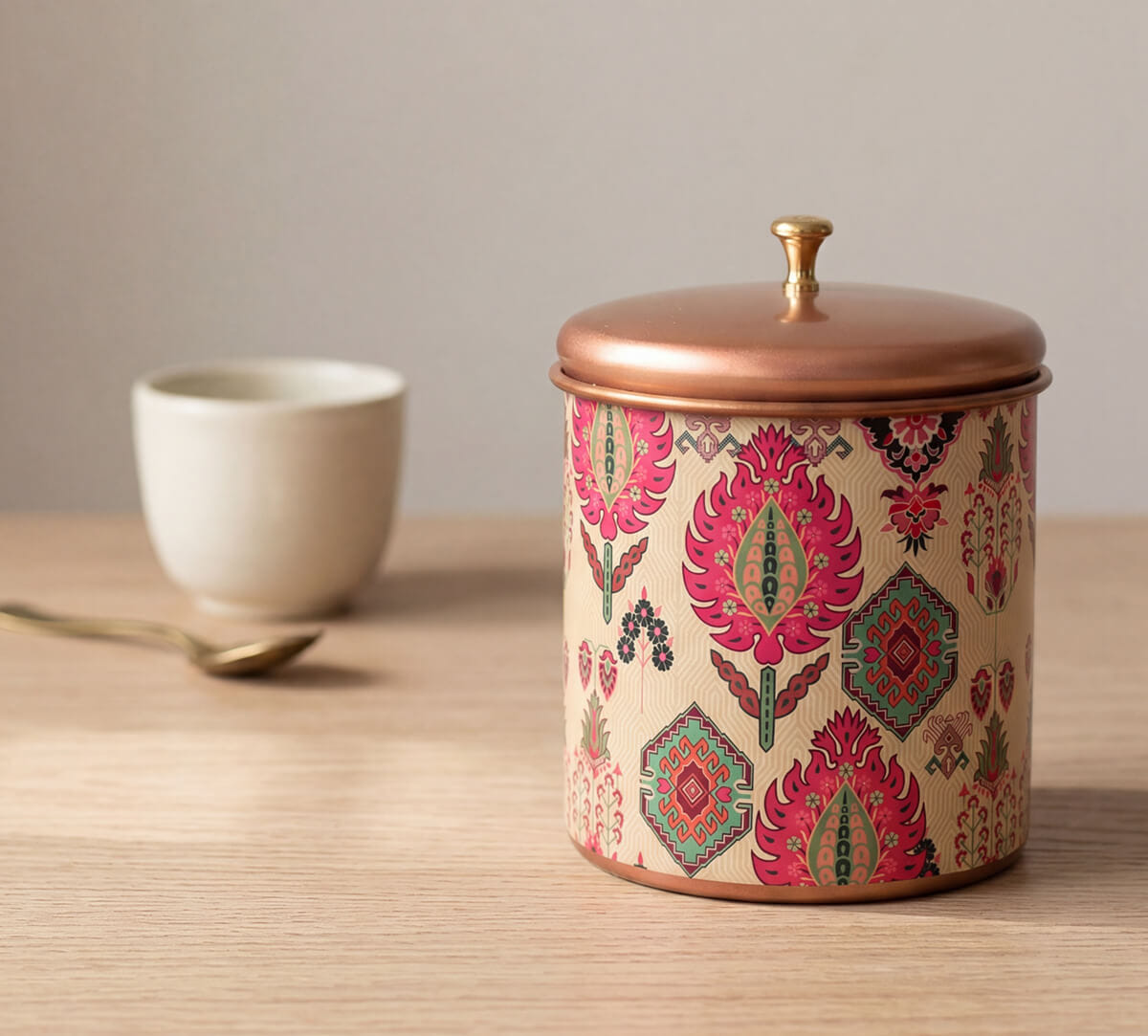 Mystifying Dazzle Steel Cookie Jar