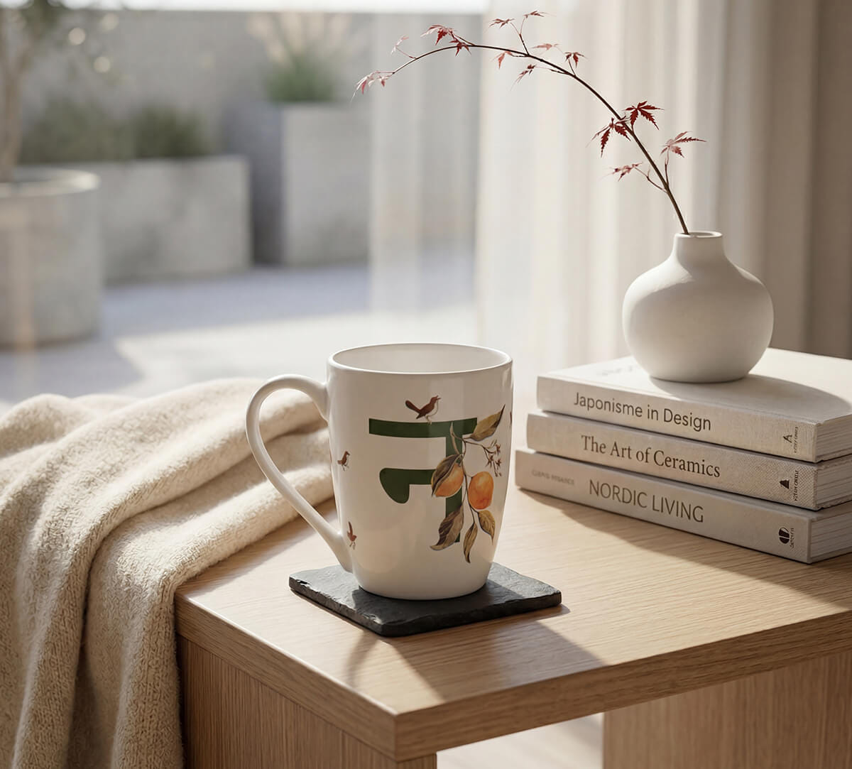 Nightingale's Night Porcelain Coffee Mug