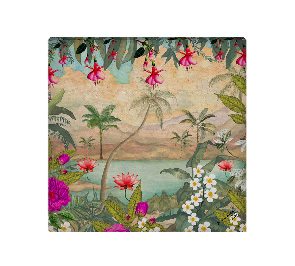 Oriental Jibe Canvas Wall Art