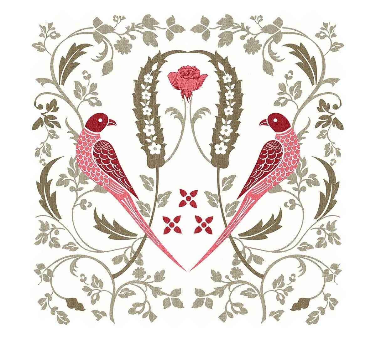 Parakeet Florals Fabric