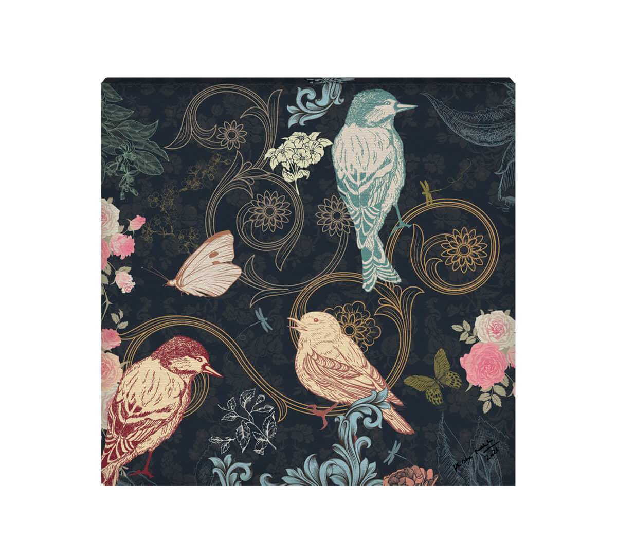 Passerine Calling Canvas Wall Art