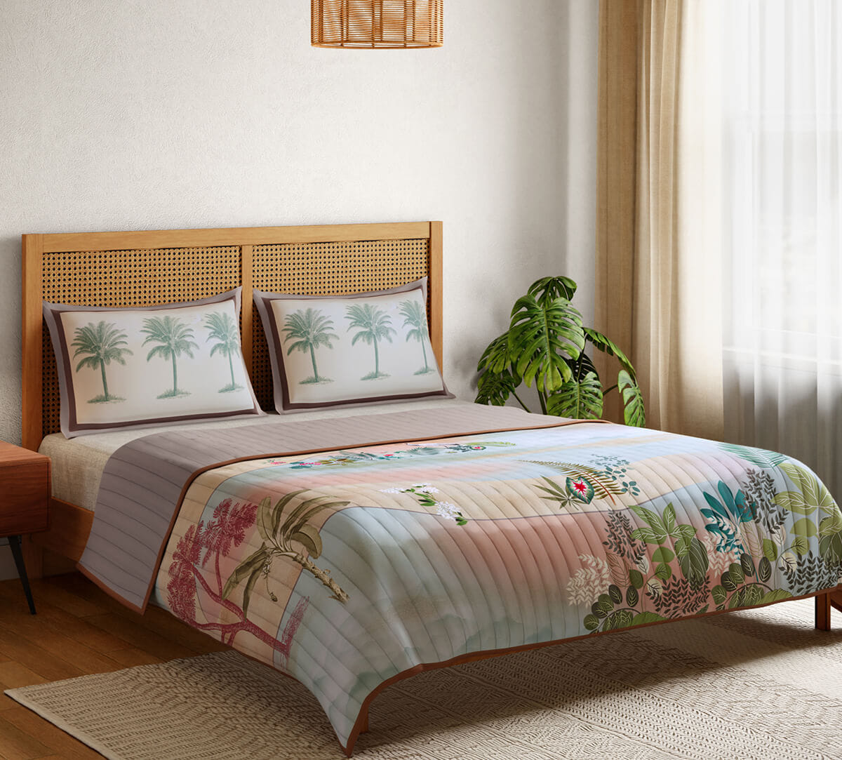 Pathway of Pergolas Quilted Bed cover set