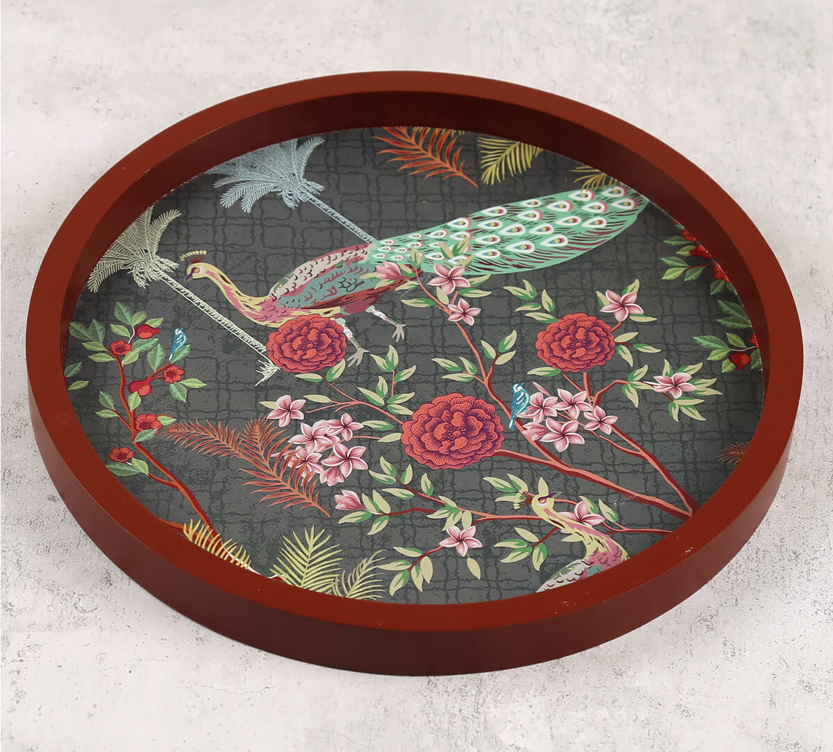 Peacock Garden Decor Plate