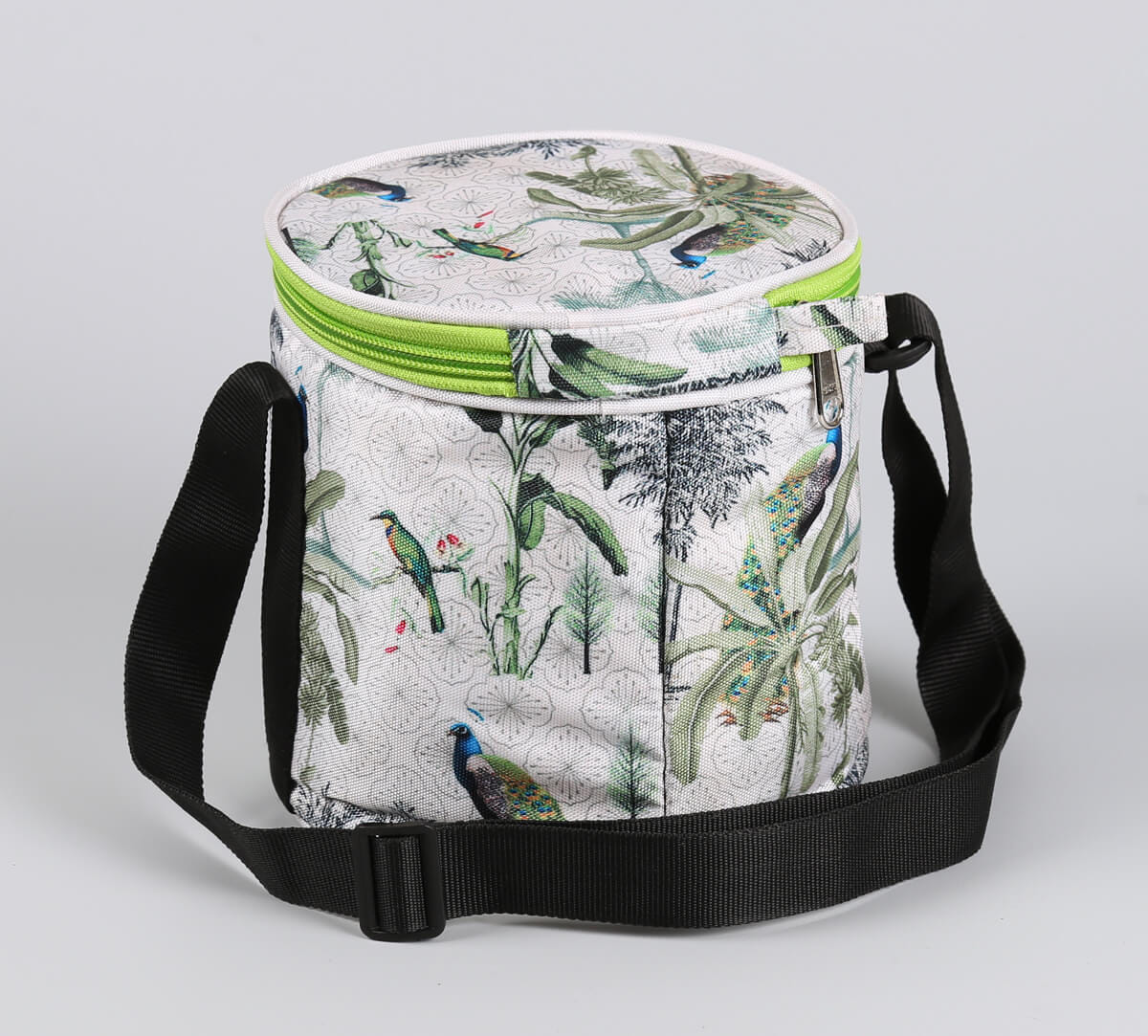 Peacock Throne Paradise Lunch Bag Round