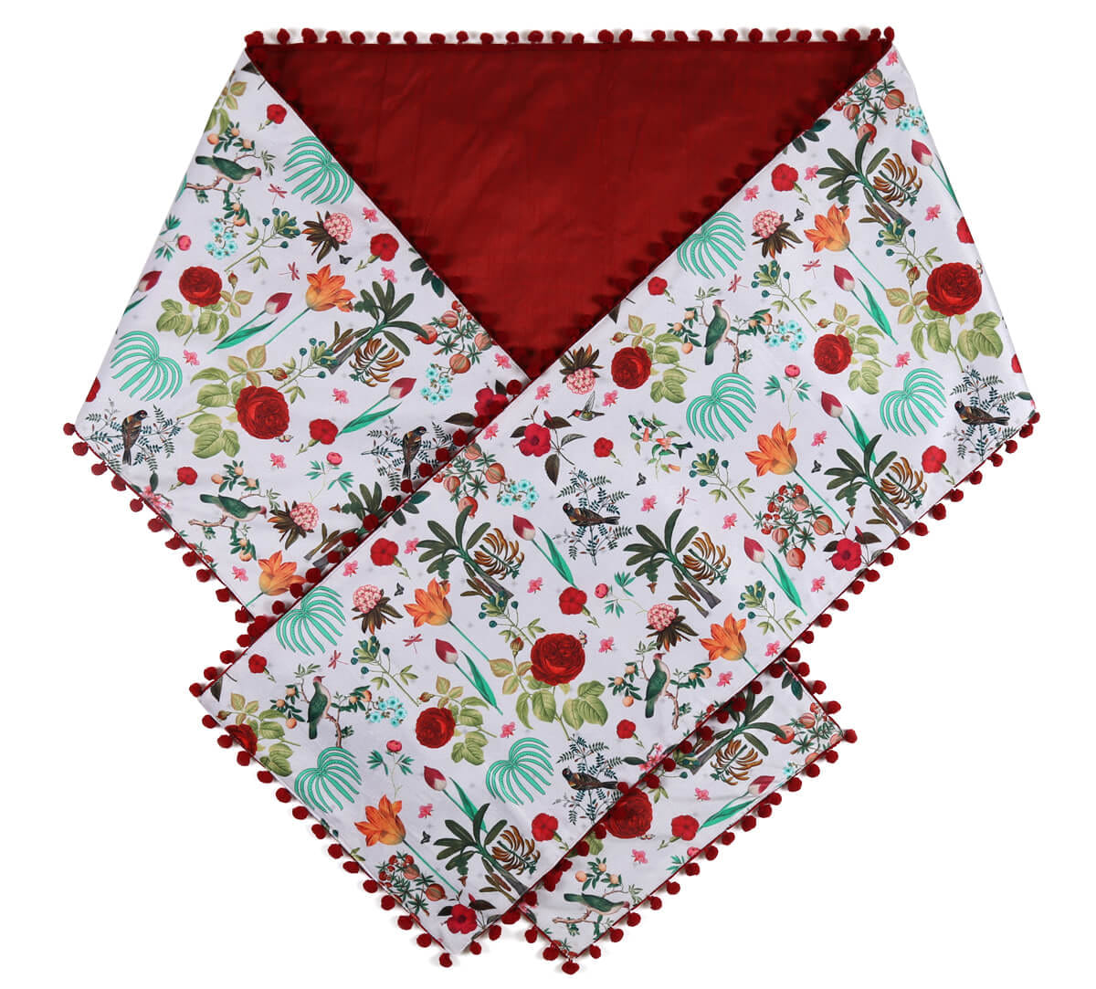 Petal and Plume Micro Velvet Bed and Table Runner