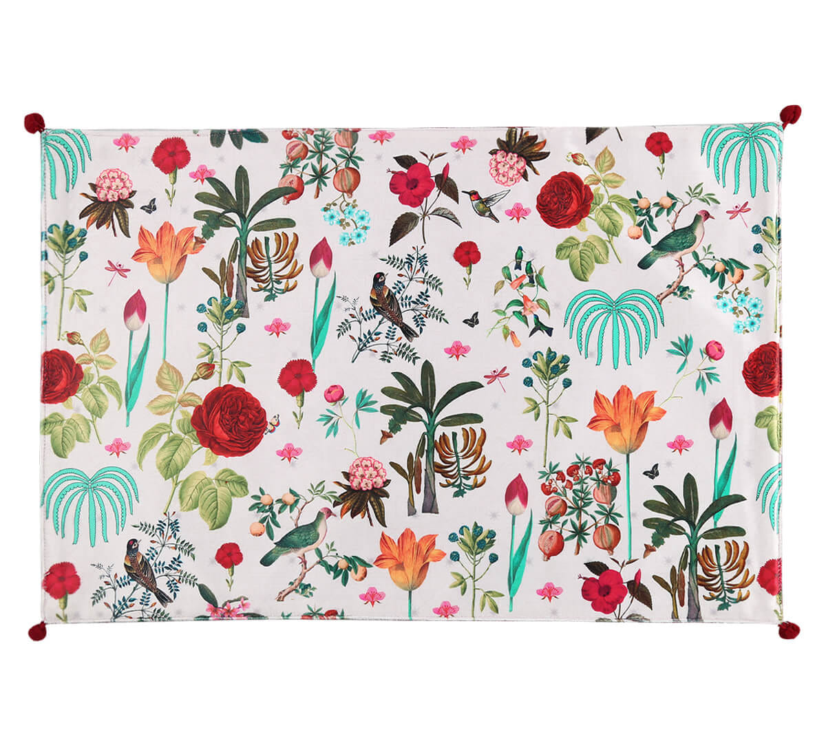 Petal and Plume Micro Velvet Table Mats Set of 6