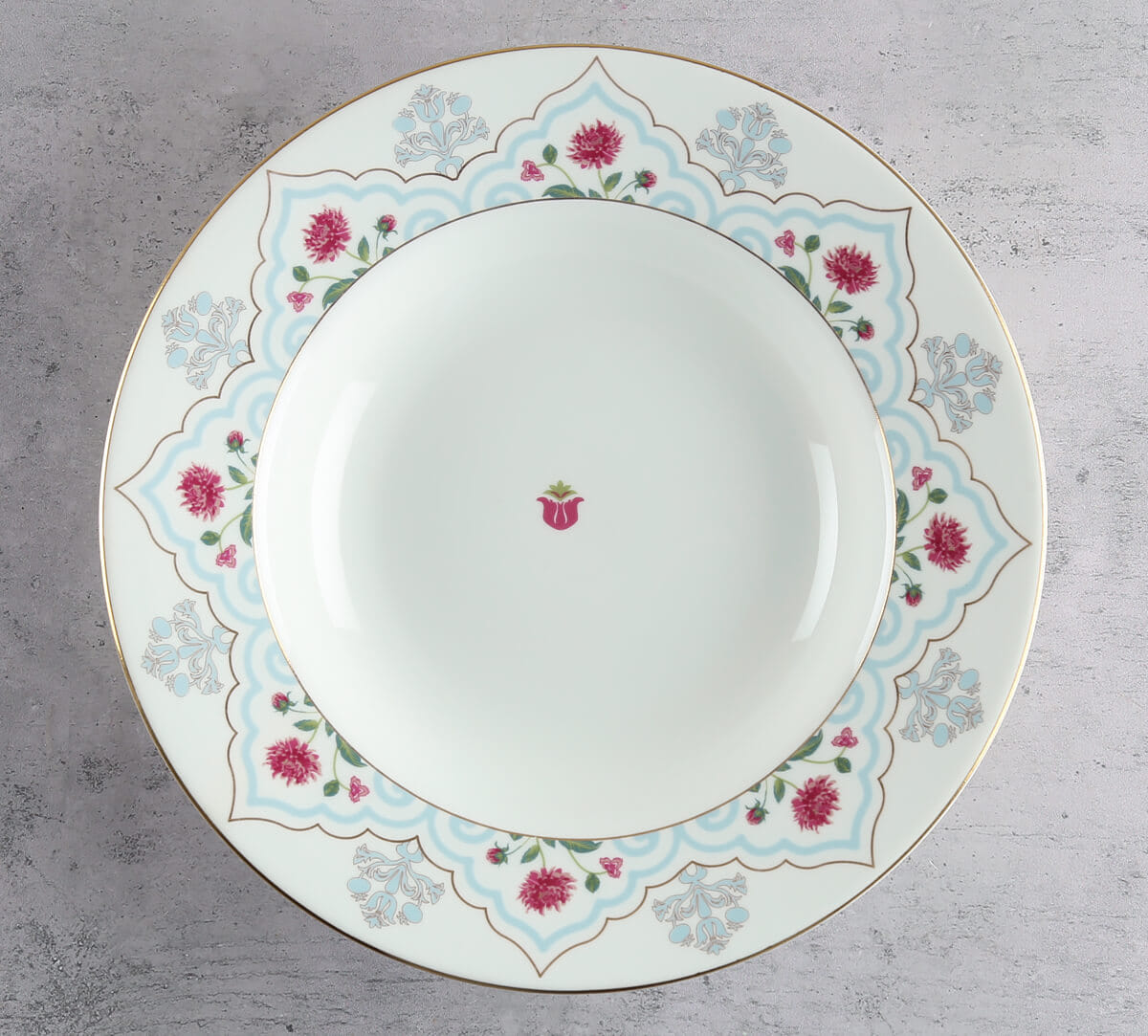Petal Perfection Pasta Plate Set of 2