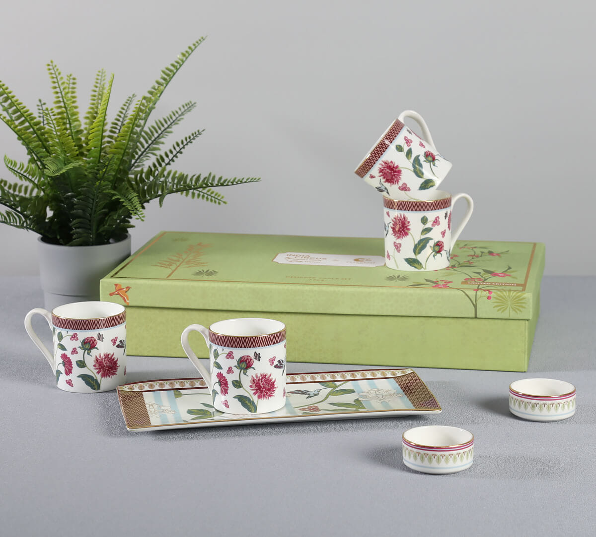 Petal Perfection Snack Platter & Coffee Mug Set