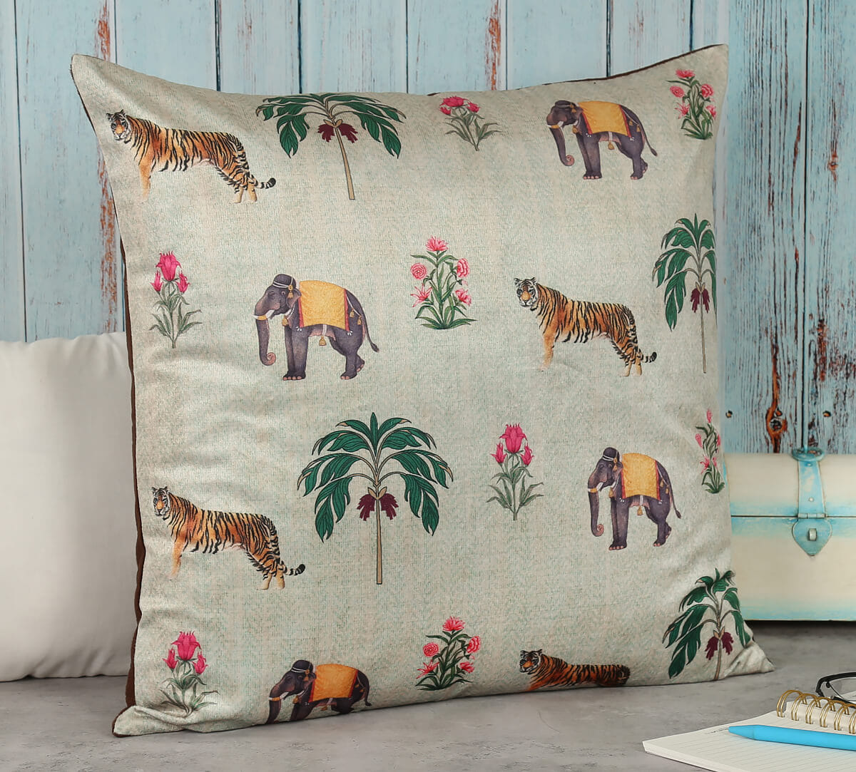 Poetic Disposition Blended Velvet Cushion Cover