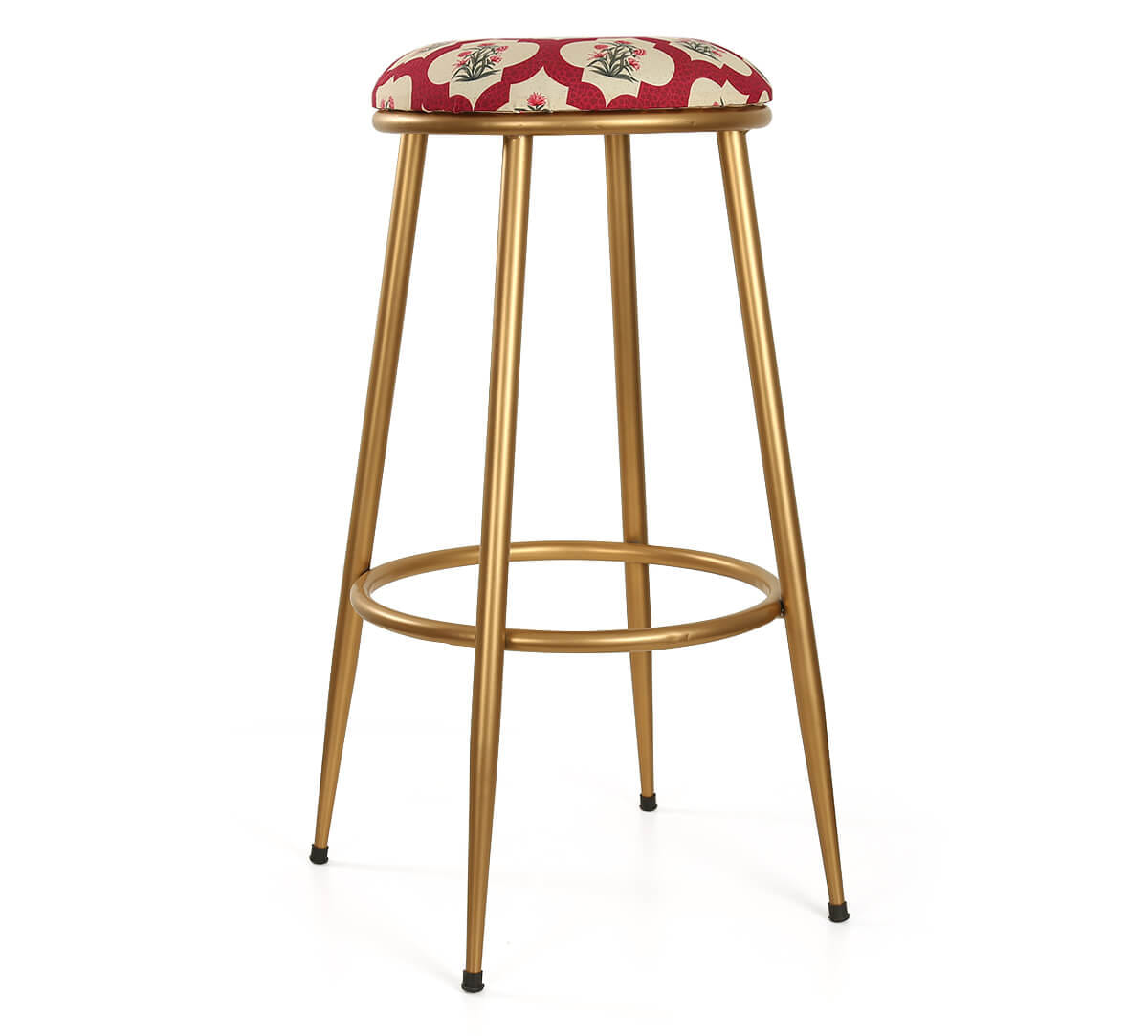 Poppy Flower Scarlet Stool