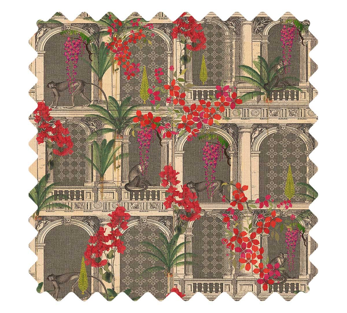 Pretty Monkey Mischief Fabric