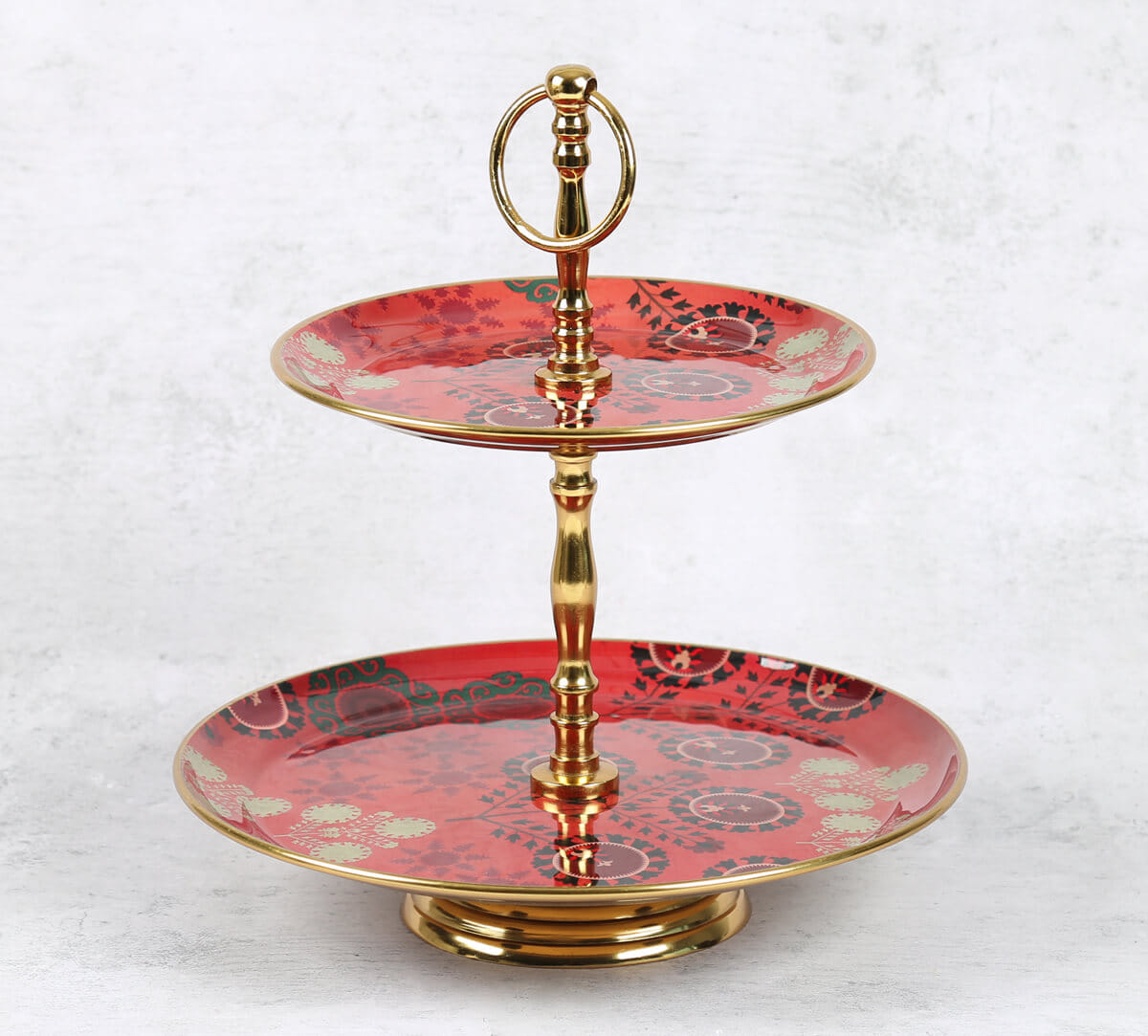 Raceme Rosettes 2 Tier Serving Tray