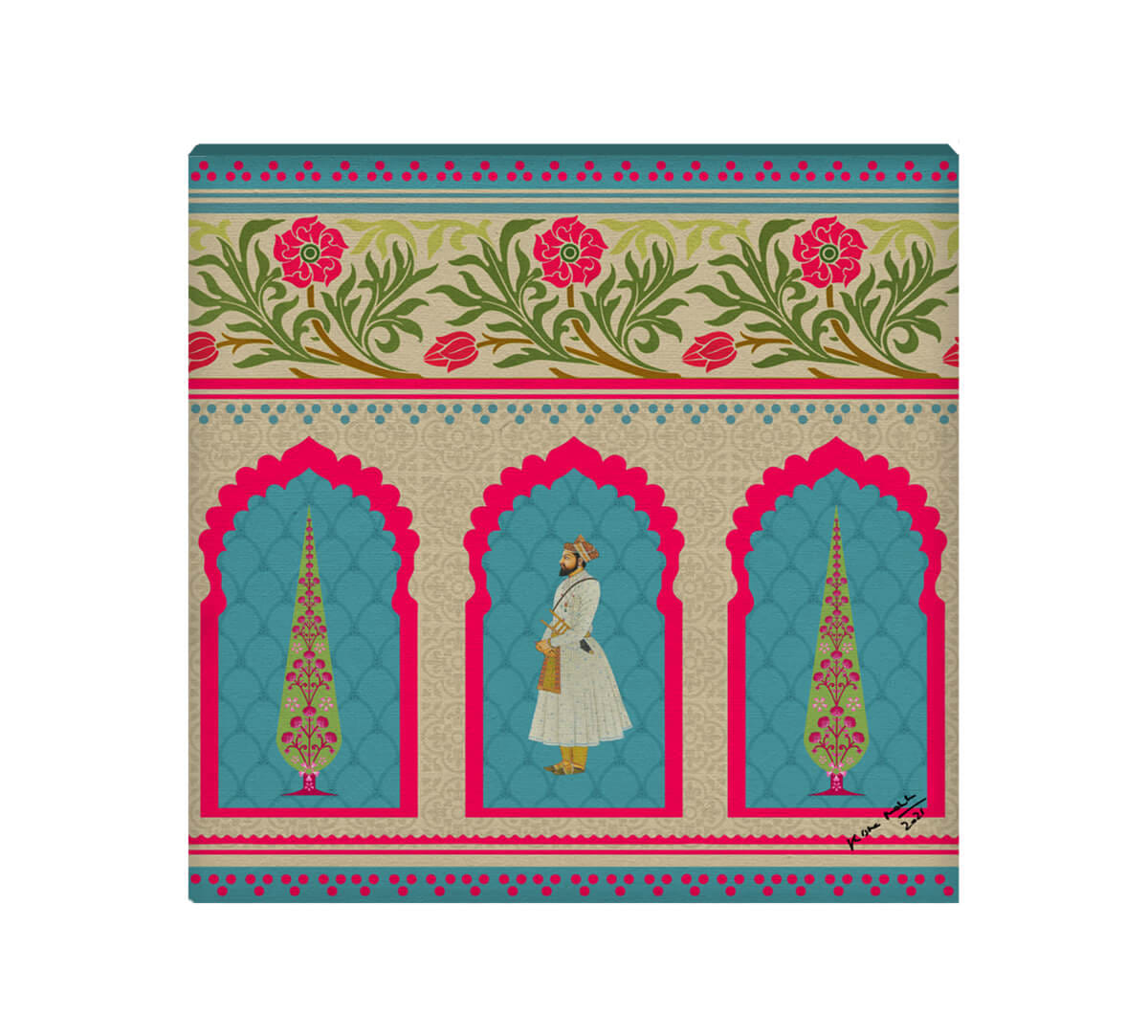 Regal fluorescence Canvas Wall Art