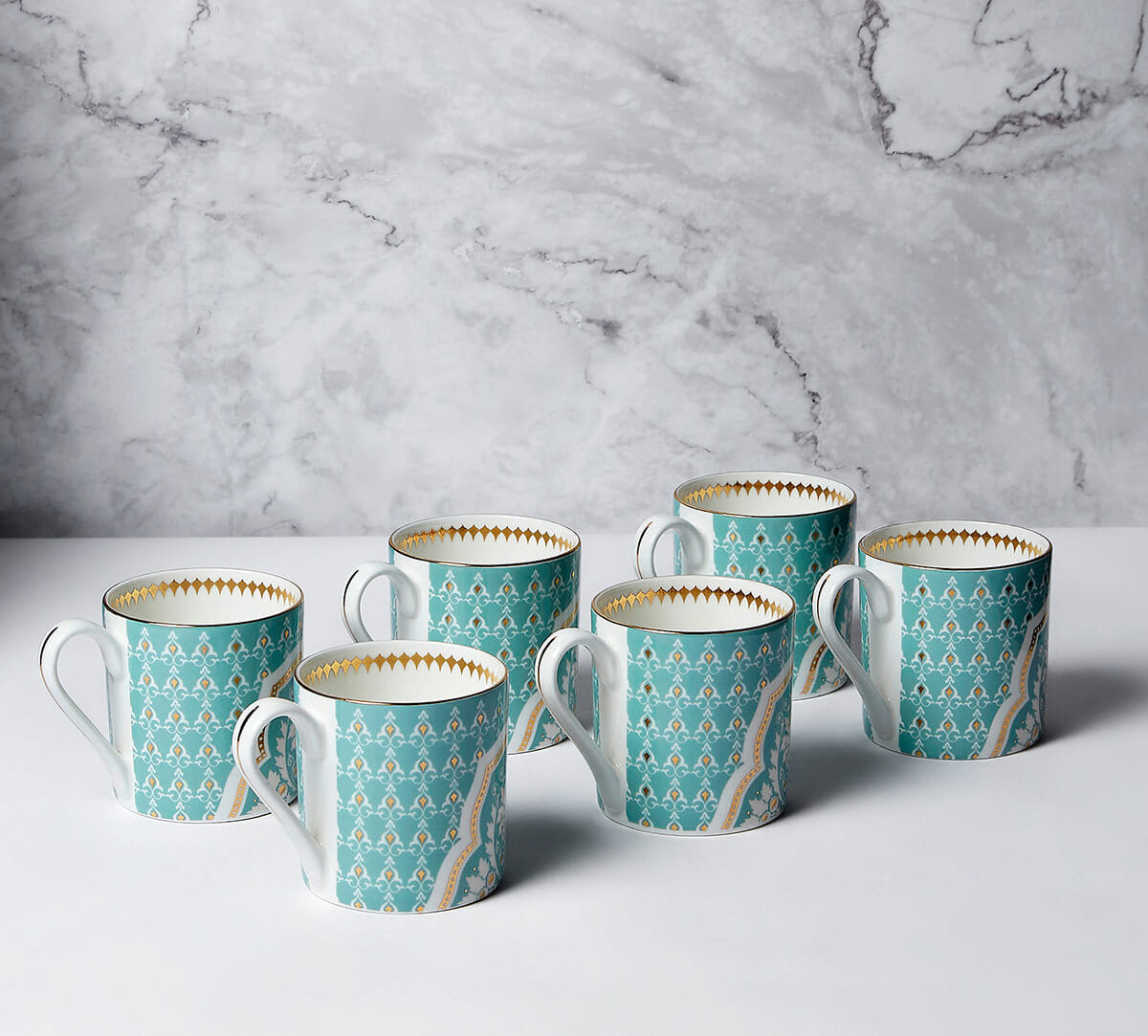 Regal Romance Melon Mugs Set of 6