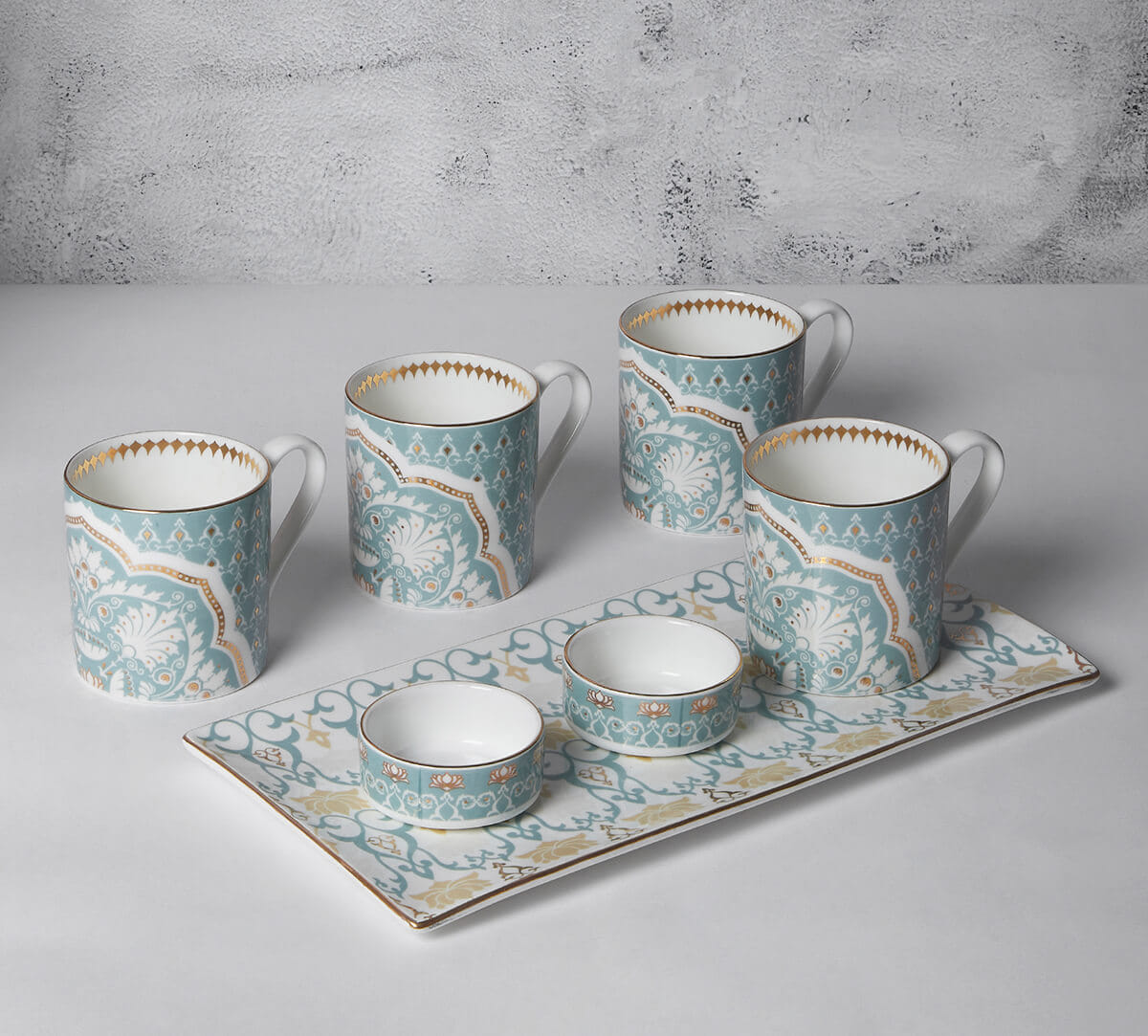 Regal Romance Snack Platter & Coffee Mug Set