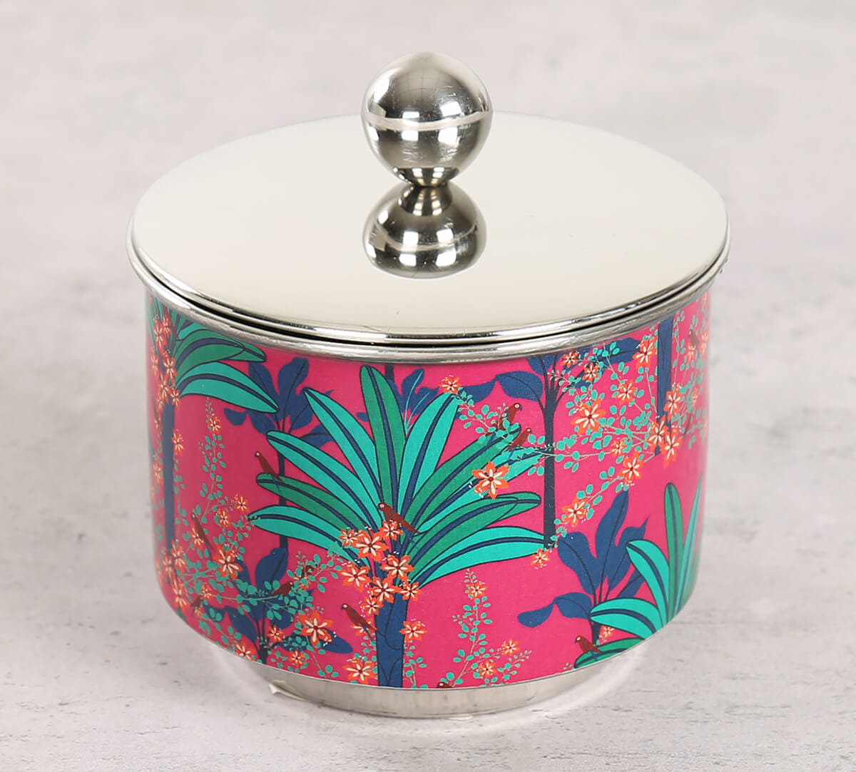 Royal Palms Steel Bowl with Lid