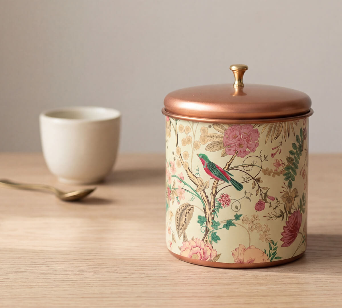 Rustic Realm Steel Cookie Jar