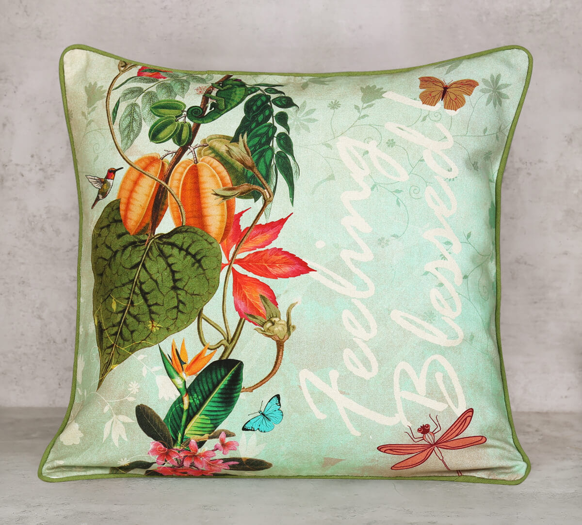 Seedling Monarch Cotton Duck Cushion Cover