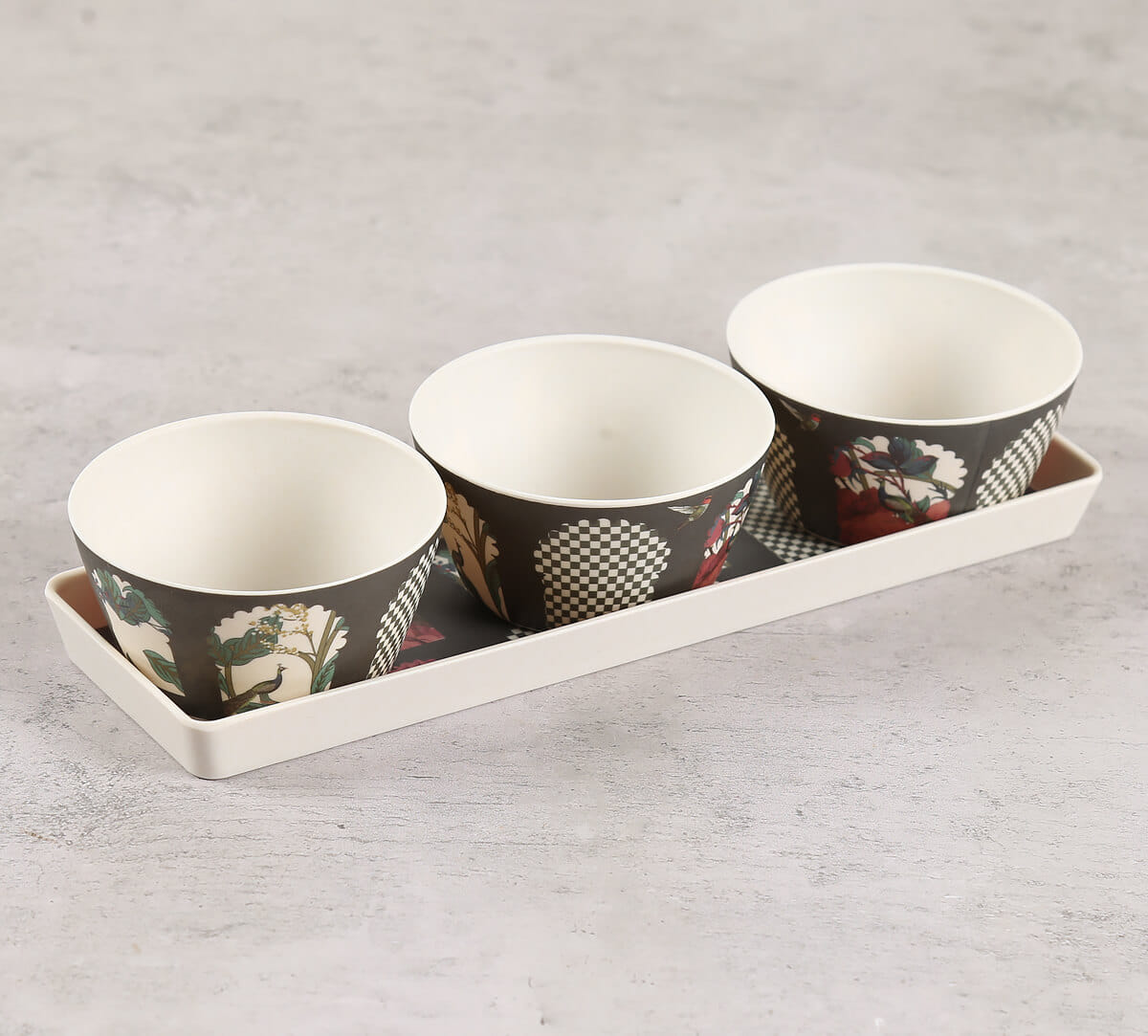Signature Windows Bowls and Tray Set