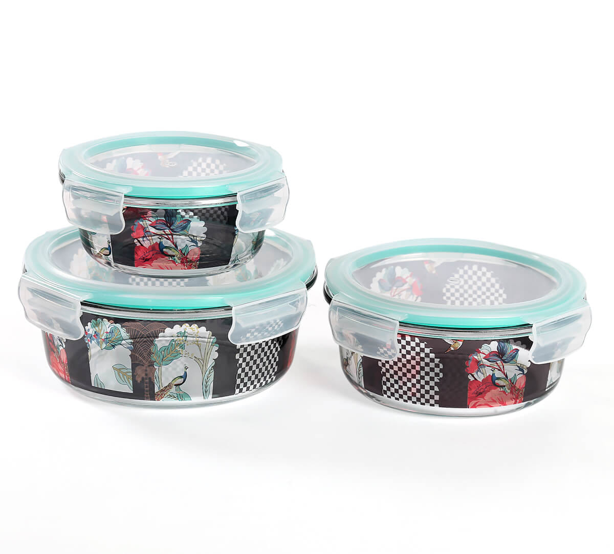 Signature Windows Glass Container Set of 3