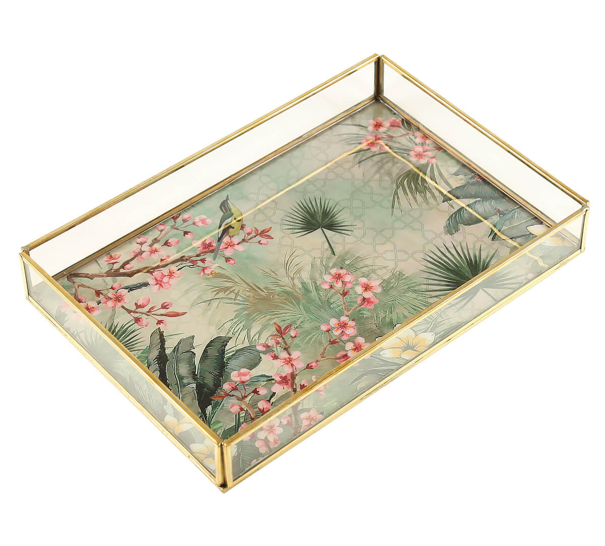 Spring Bloom Rectangle Tray