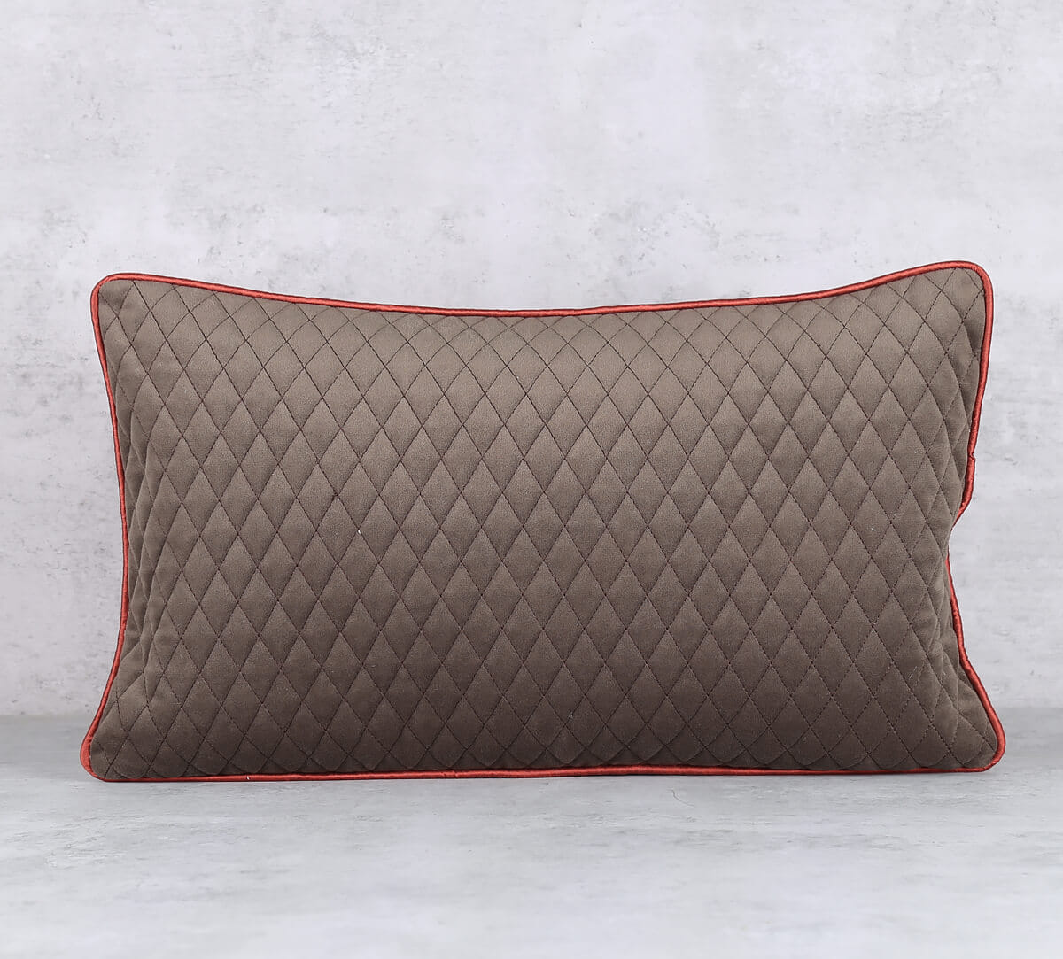 Stone Spades Diamond Quilted Cushion Cover