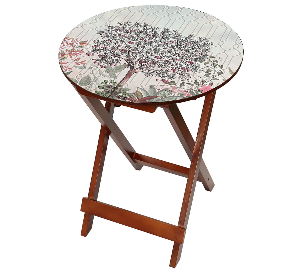 Sultry greenwood Round Side Table