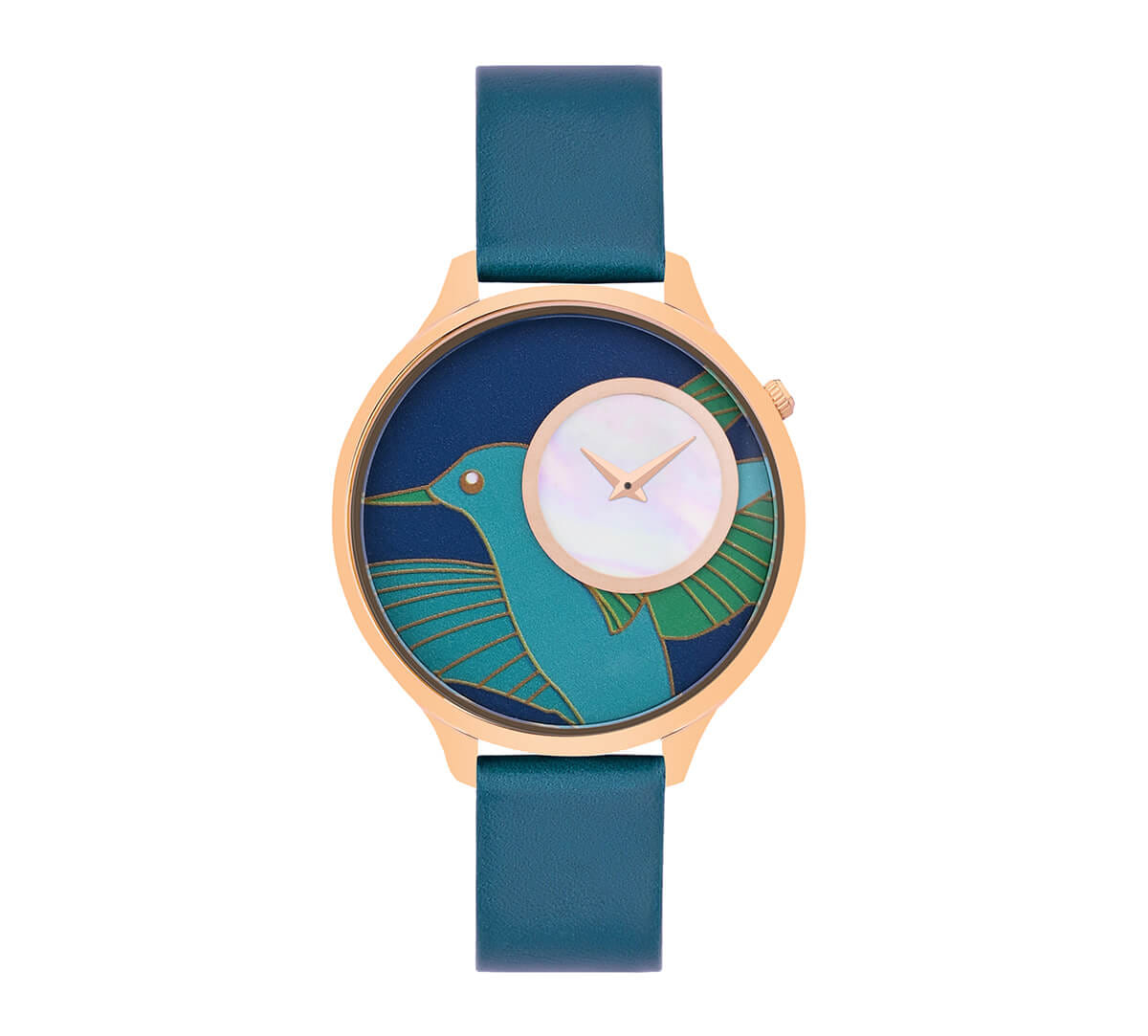 Teal of Humming Wrist Watch